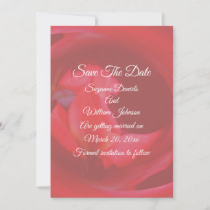 Save The Date Mariage de fleurs Rose rose