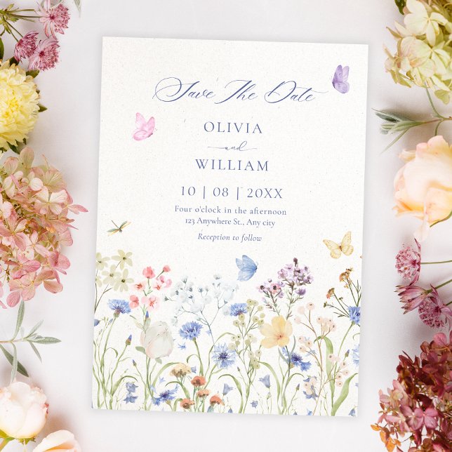 Save The Date Mariage de fleurs sauvages (Créateur téléchargé)