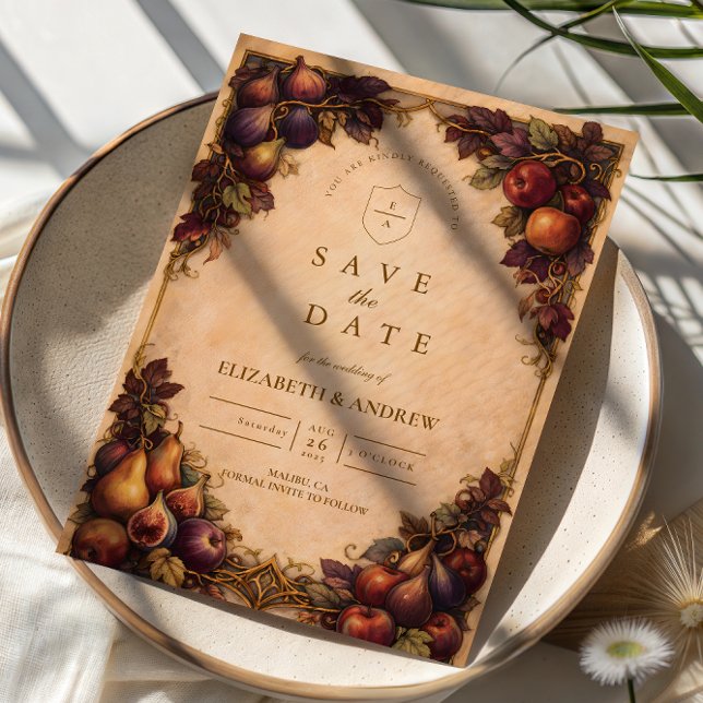 Save The Date Mariage de fruits de récolte d'automne (Créateur téléchargé)