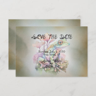 Save The Date Mariage de grenouille Enregistrer la date