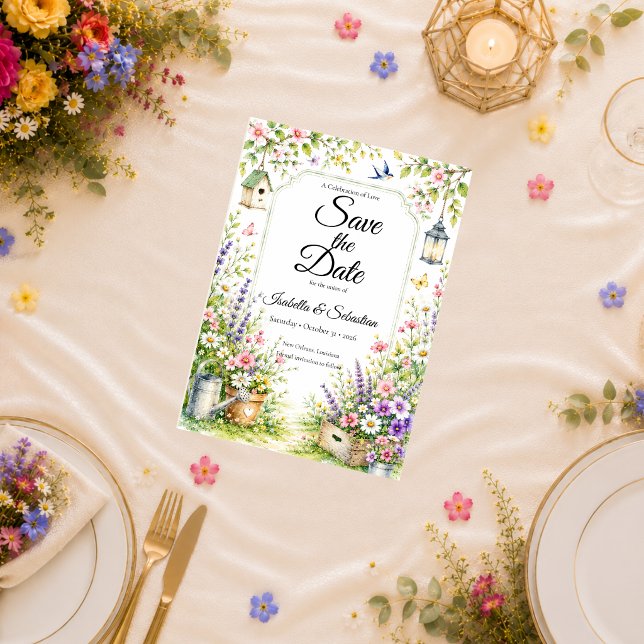 Save The Date Mariage de Jardin Enchanté (Créateur téléchargé)