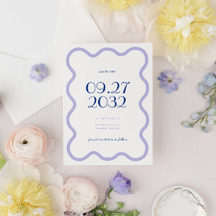 Save The Date Mariage de la frontière de la saint-bascule modern