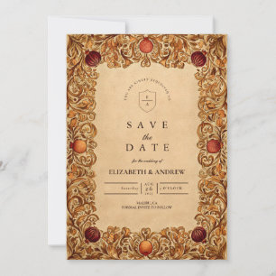 Save The Date Mariage de la grenade d'automne