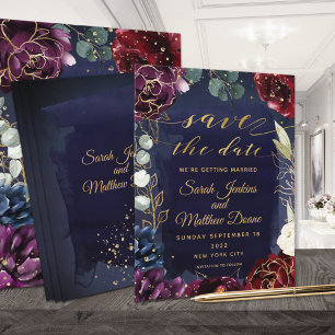 Save The Date Mariage de la Marine Bourgogne Sauvez La Date II