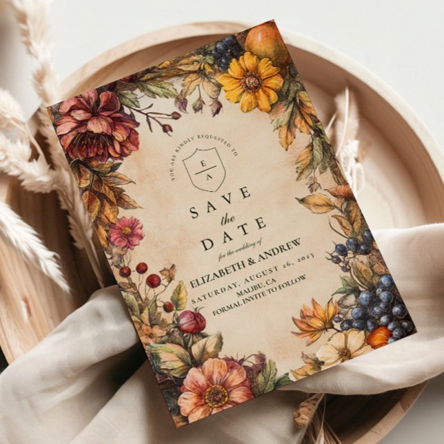 Save The Date Mariage de la récolte de citrouille épicée (Créateur téléchargé)