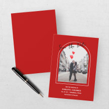 Mariage de la Saint-Valentin Rouge et Blanc Modern