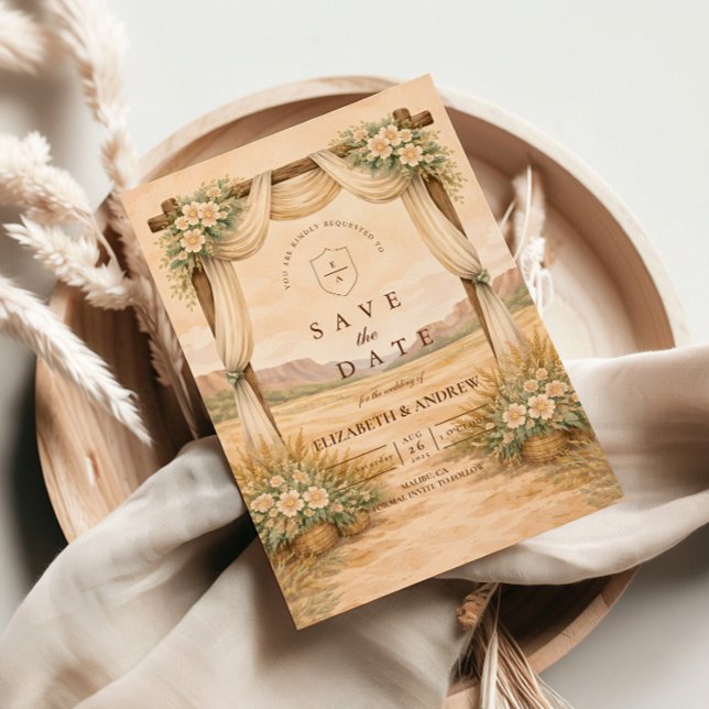 Save The Date Mariage de l'arche du désert occidental (Créateur téléchargé)