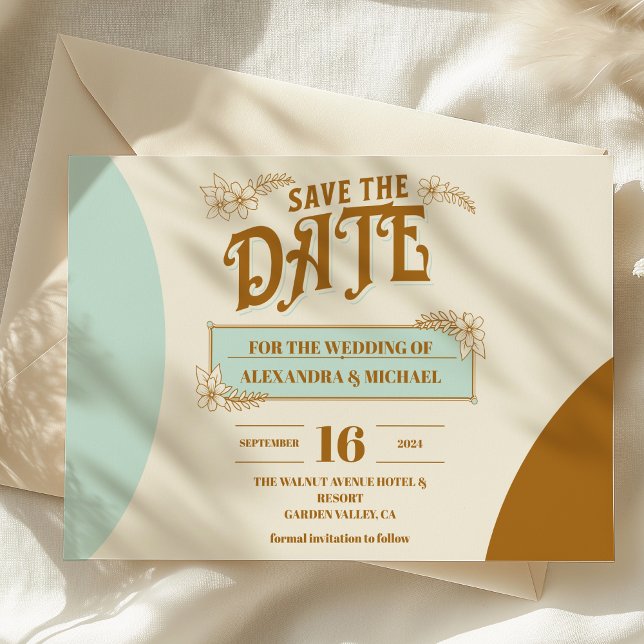 Save The Date Mariage de livres vintage (Créateur téléchargé)