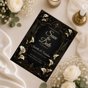 Save The Date Mariage de Luxe Gothique