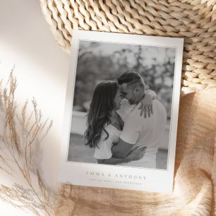 Save The Date Mariage de monogramme Vintage officiel