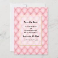 Mariage de Motif de luxe Pink Tufted Diamond