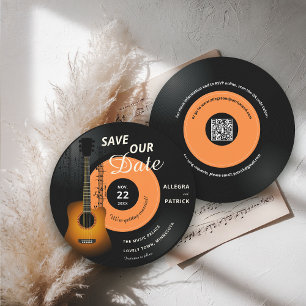 Save The Date Mariage de musique Enregistrer la date Vinyl Vinta