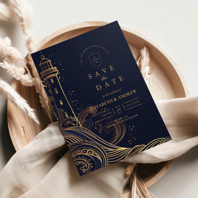 Save The Date Mariage de Nuit au Phare Doré (Créateur téléchargé)