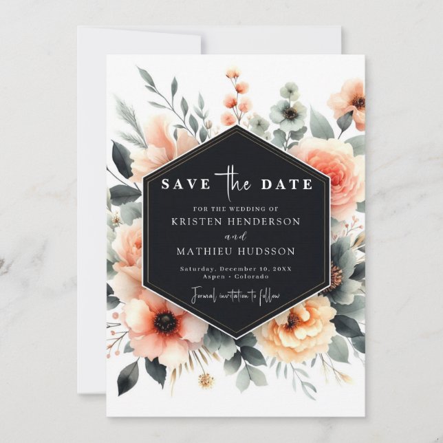Save The Date Mariage de pêche en gros modifiable (Devant)
