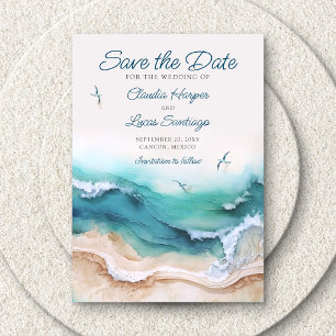 Save The Date Mariage de plage d'été