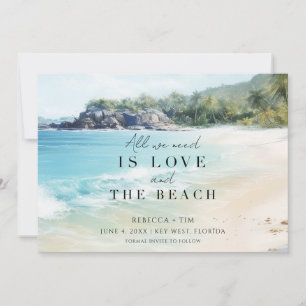 Save The Date Mariage de plage simple