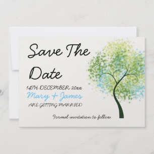Save The Date Mariage de printemps arbre tourbillonnant "Sauvez