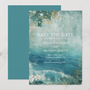 Save The Date Mariage de rêve sur une plage insolite