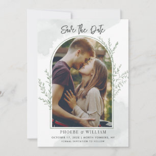 Save The Date Mariage de script d'arc photo moderne
