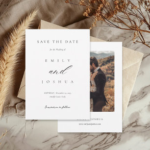 Save The Date Mariage de script élégant et moderne
