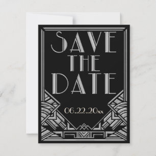 Save The Date Mariage de style Art déco, Enregistrez la date