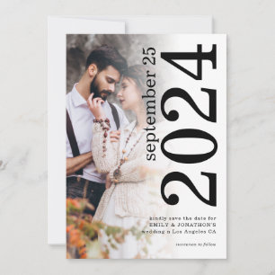 Save The Date Mariage de superposition photo de la typographie p