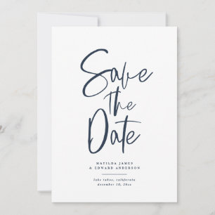 Save The Date Mariage de texte manuscrit moderne