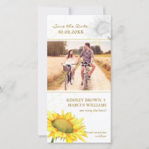 Save The Date Mariage de Tournesol mignon Enregistrer la date Ca
