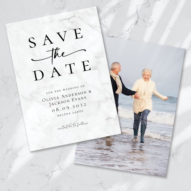 Save The Date Mariage de typographie moderne et simple (Créateur téléchargé)