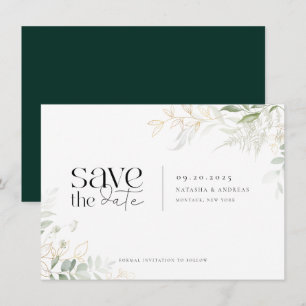 Save The Date Mariage de verdure sauvage