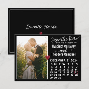 Save The Date Mariage Décembre 2024 Calendrier Photo personnalis