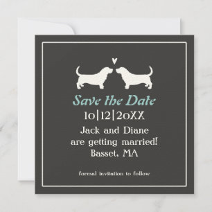 Save The Date Mariage des Bassets Sauvegarder la Date