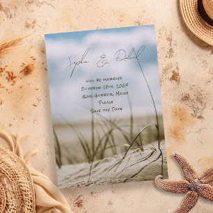 Save The Date Mariage des dunes de mer