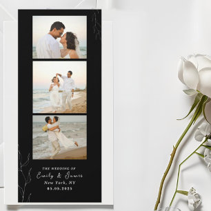 Save The Date Mariage d'événements minimaliste de la bande photo
