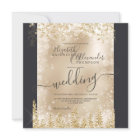 Mariage d'hiver de Noël en pin d'or argenté