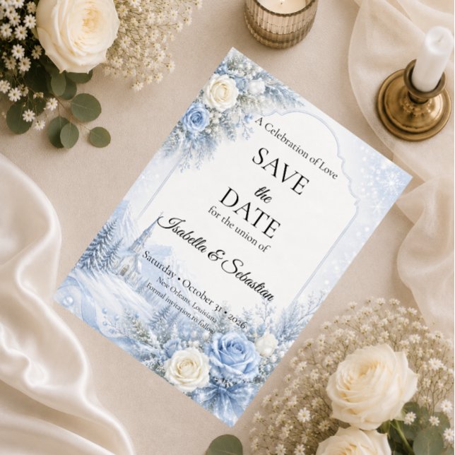Save The Date Mariage d'hiver enchanté (Créateur téléchargé)