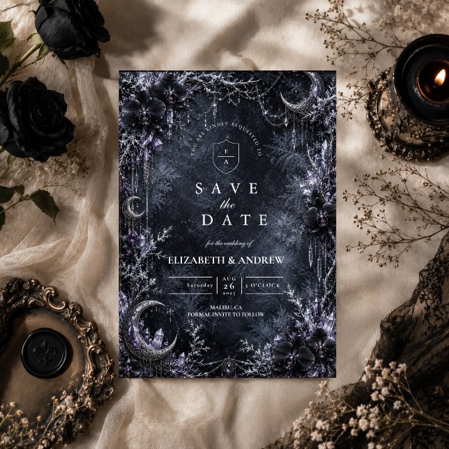Save The Date Mariage d'hiver gothique enchanté (Créateur téléchargé)