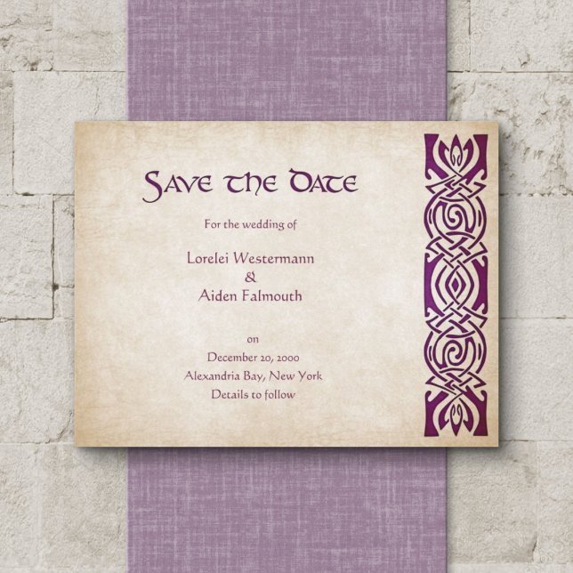 Save The Date Mariage d'Imaginaire Celtic Viking (Créateur téléchargé)