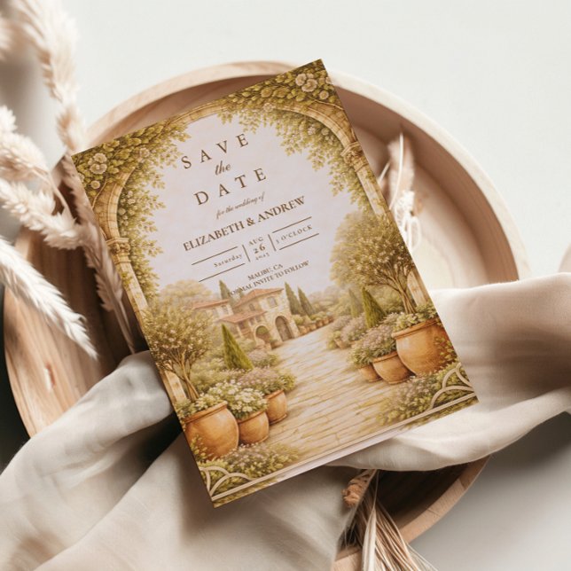 Save The Date Mariage Domaine de Jardin Rustique (Créateur téléchargé)