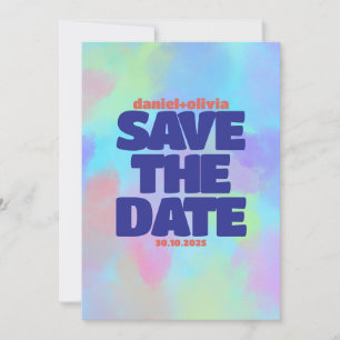 Save The Date Mariage doux violet profond