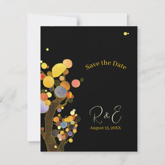 Save The Date Mariage du jardin du soir (Devant)