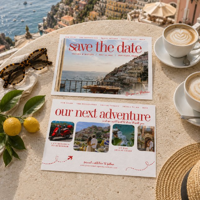 Save The Date Mariage Editorial Voyage Inspiré (Créateur téléchargé)