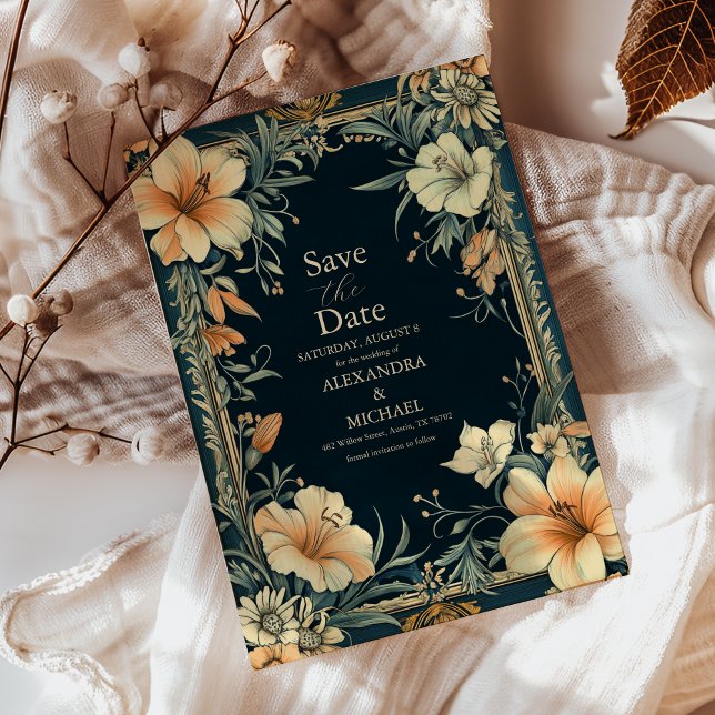 Save The Date Mariage Élégance Royale Victorienne  (Créateur téléchargé)
