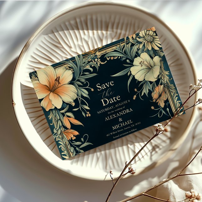 Save The Date Mariage Élégance Royale Victorienne  (Créateur téléchargé)