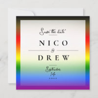 Mariage élégant de fierté LGBTQ+ BIPOC