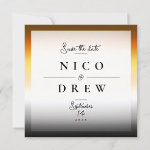 Save The Date Mariage Elégant Fierté de l'Ours 