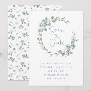 Save The Date Mariage Élégant Floral Aquarelle