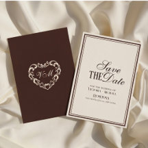 Mariage élégant ivoire et marron espresso