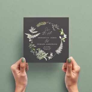 Save The Date Mariage élégant moderne botanique avec écriture