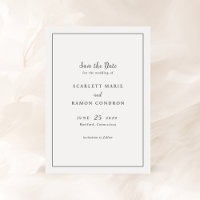 Mariage élégant noir et blanc intemporel